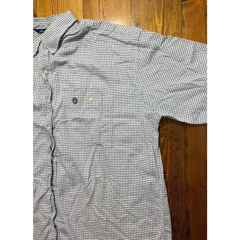 Wrangler‎ George Strait 2XLT Short Sleeve Button Down Shirt Blue Check